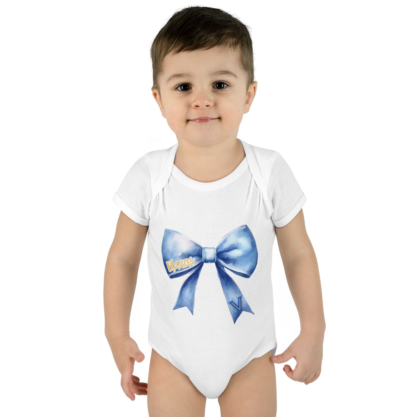 Infant Blazer Bow Bodysuit