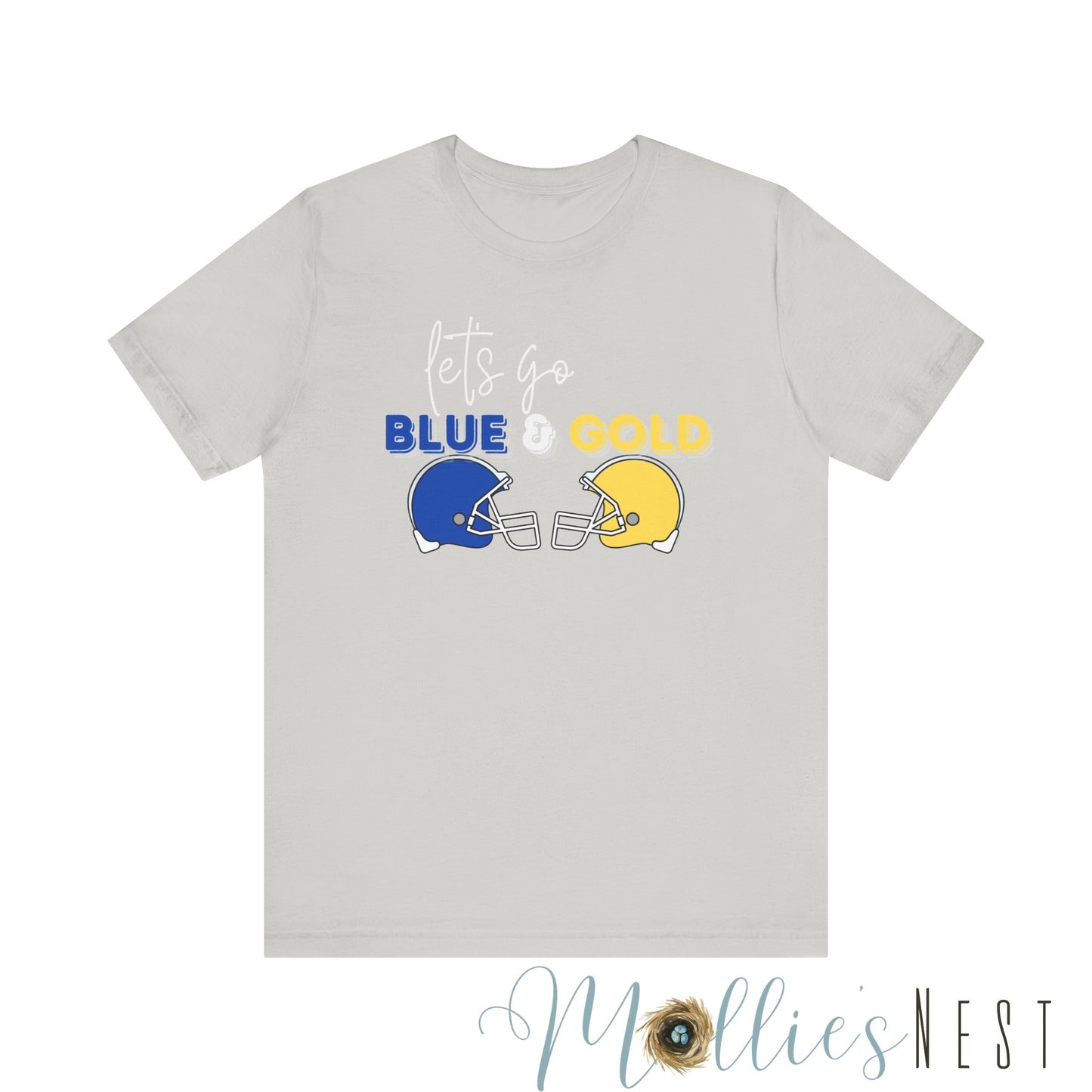 ADULT. Blue & Gold Jersey Short Sleeve Tee