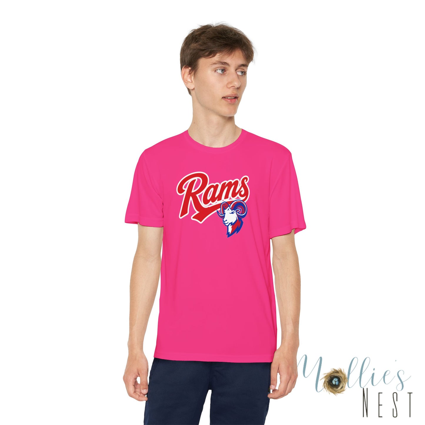 RAMS Youth Drifit — Paragould Rams Script Logo Team Shirt
