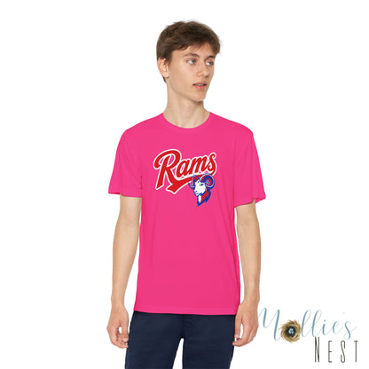 RAMS Youth Drifit — Paragould Rams Script Logo Team Shirt