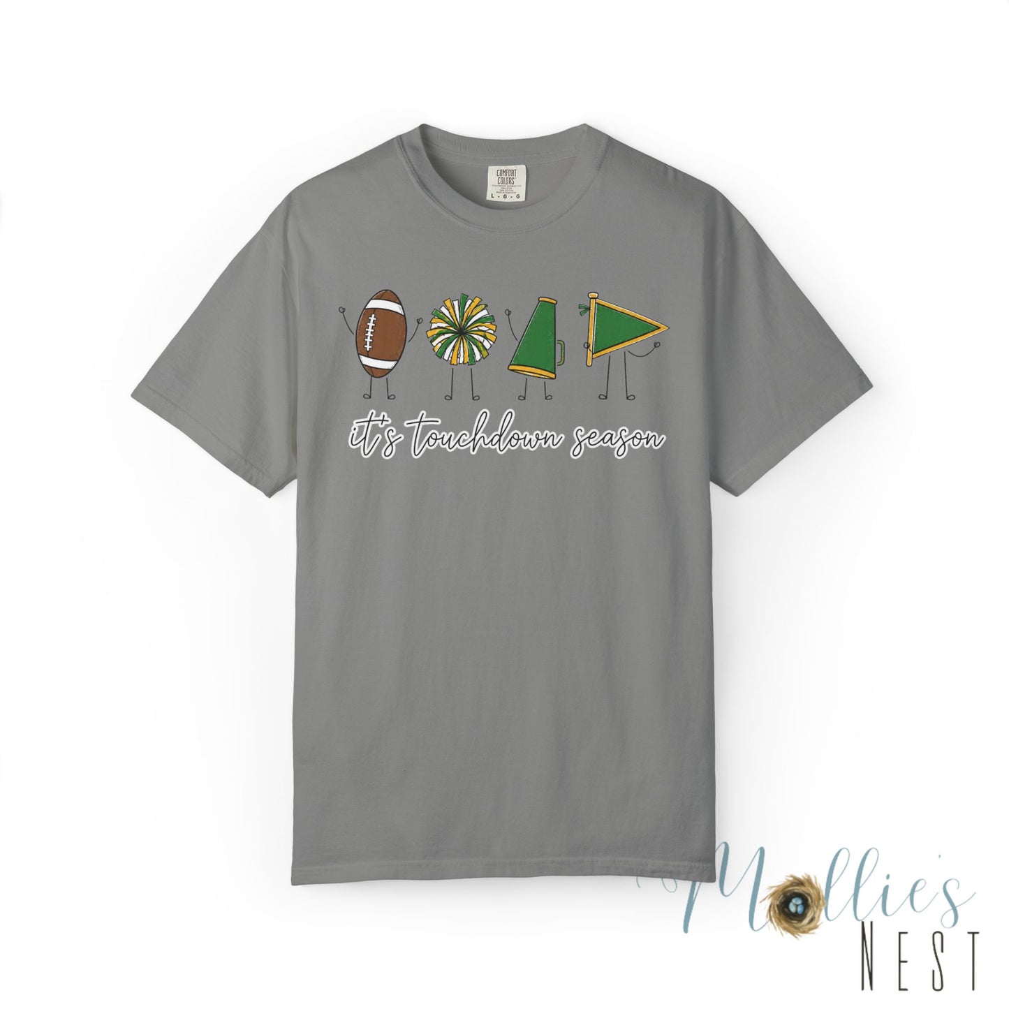 Touchdown Season (Green/Yellow)  T-shirt — Football Friends Graphic