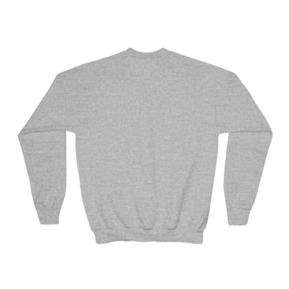 Youth Crewneck Sweatshirt - "Yellowjackets" Script Logo with Mascot (School Spirit Apparel)