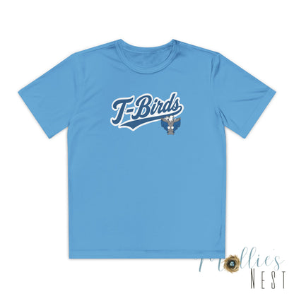 Cross County. Thunderbirds Youth Drifit — Script Logo Team Shirt