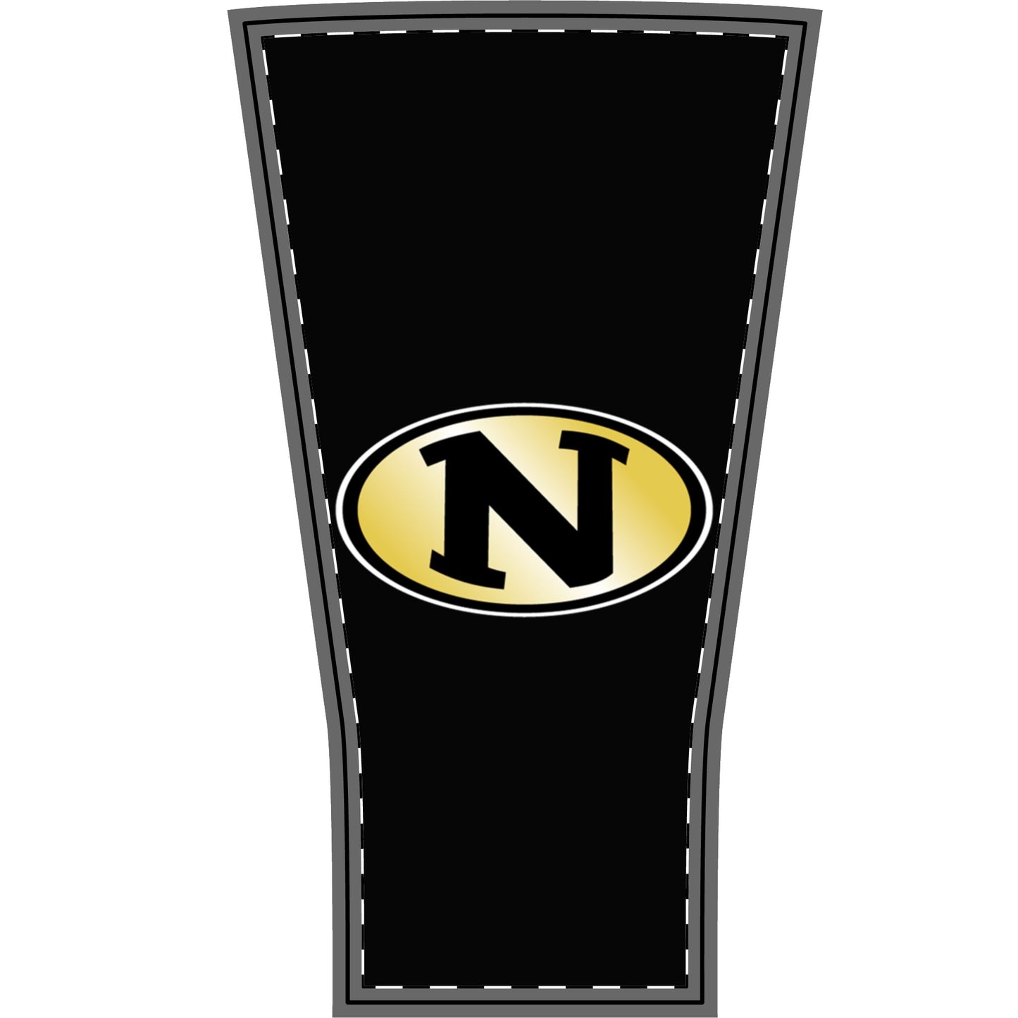 Nettleton Raiders "N" Logo Pattern Arm Sleeve — Gold & Black Sports Compression Sleeve