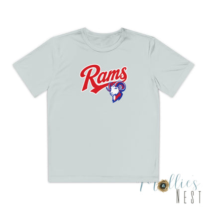 RAMS Youth Drifit — Paragould Rams Script Logo Team Shirt