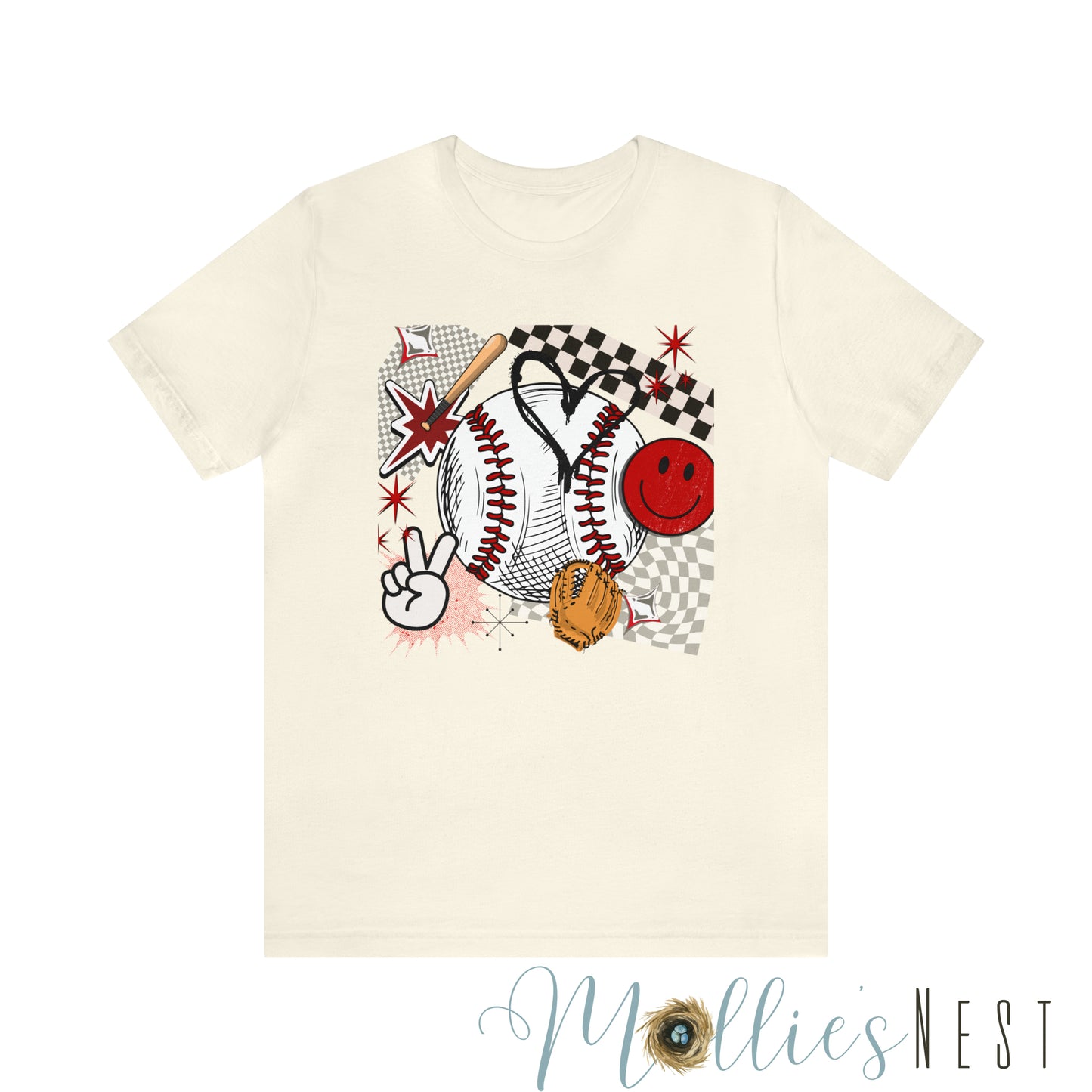 Retro Baseball Short Sleeve Tee