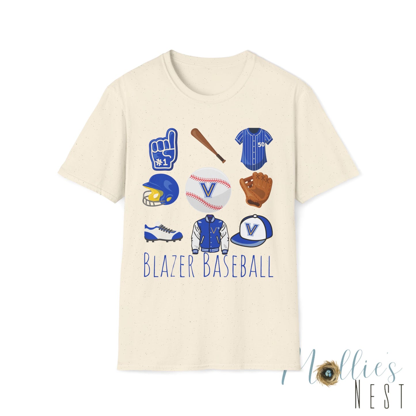 Blazer Baseball Icons T-Shirt. Valley View