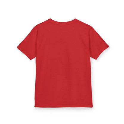Youth Brookland Bearcats. Leopard Stacked - GILDAN brand (Red)