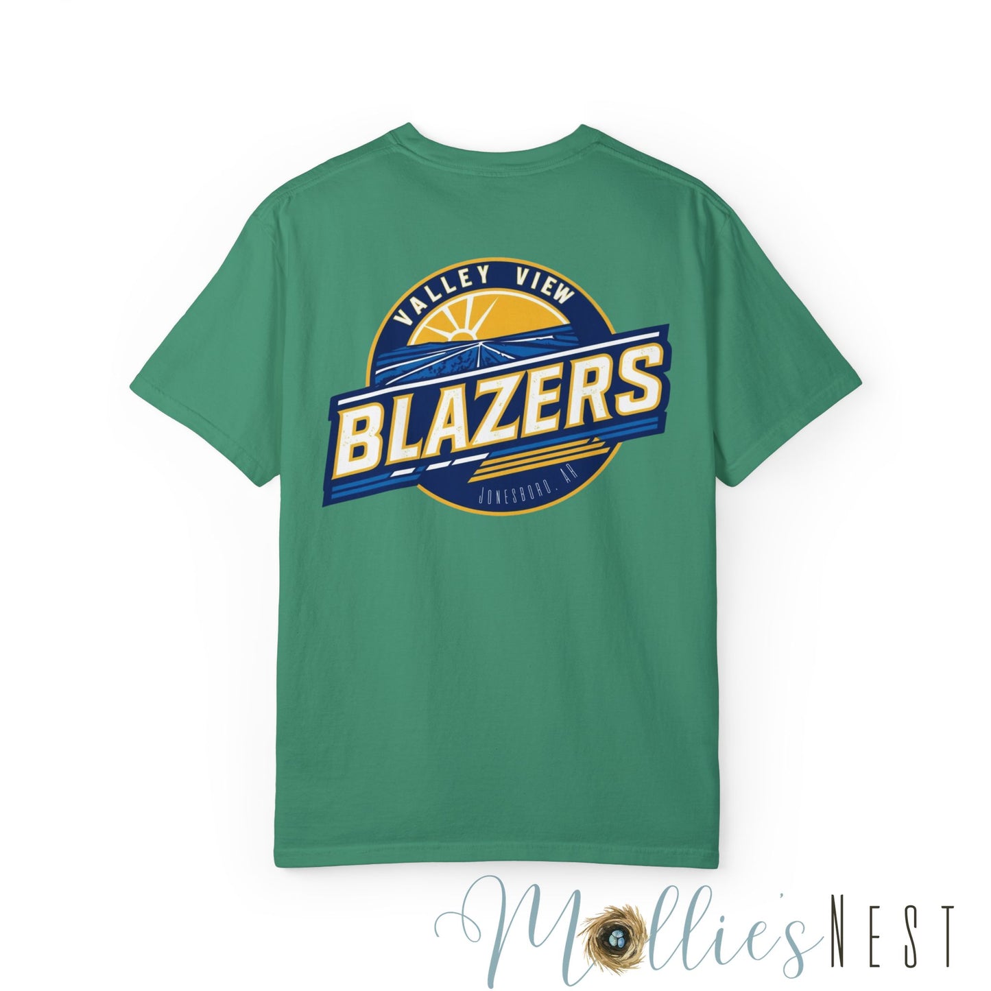 Unisex Garment-Dyed T-shirt. Valley View Blazers - CUSTOM Design. June 2025