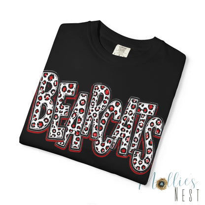 Brookland Bearcats.  ADULT T-Shirt — Leopard Stacked