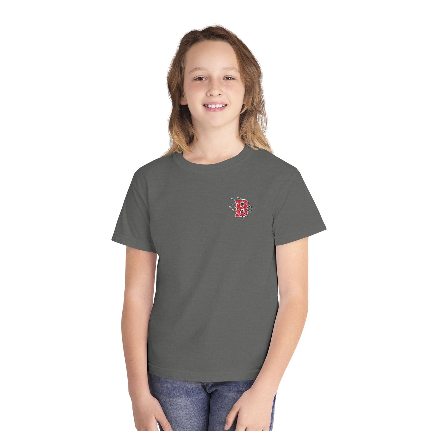 YOUTH - Bearcats Gameday Football T-Shirt — Brookland, Arkansas Helmet Graphic