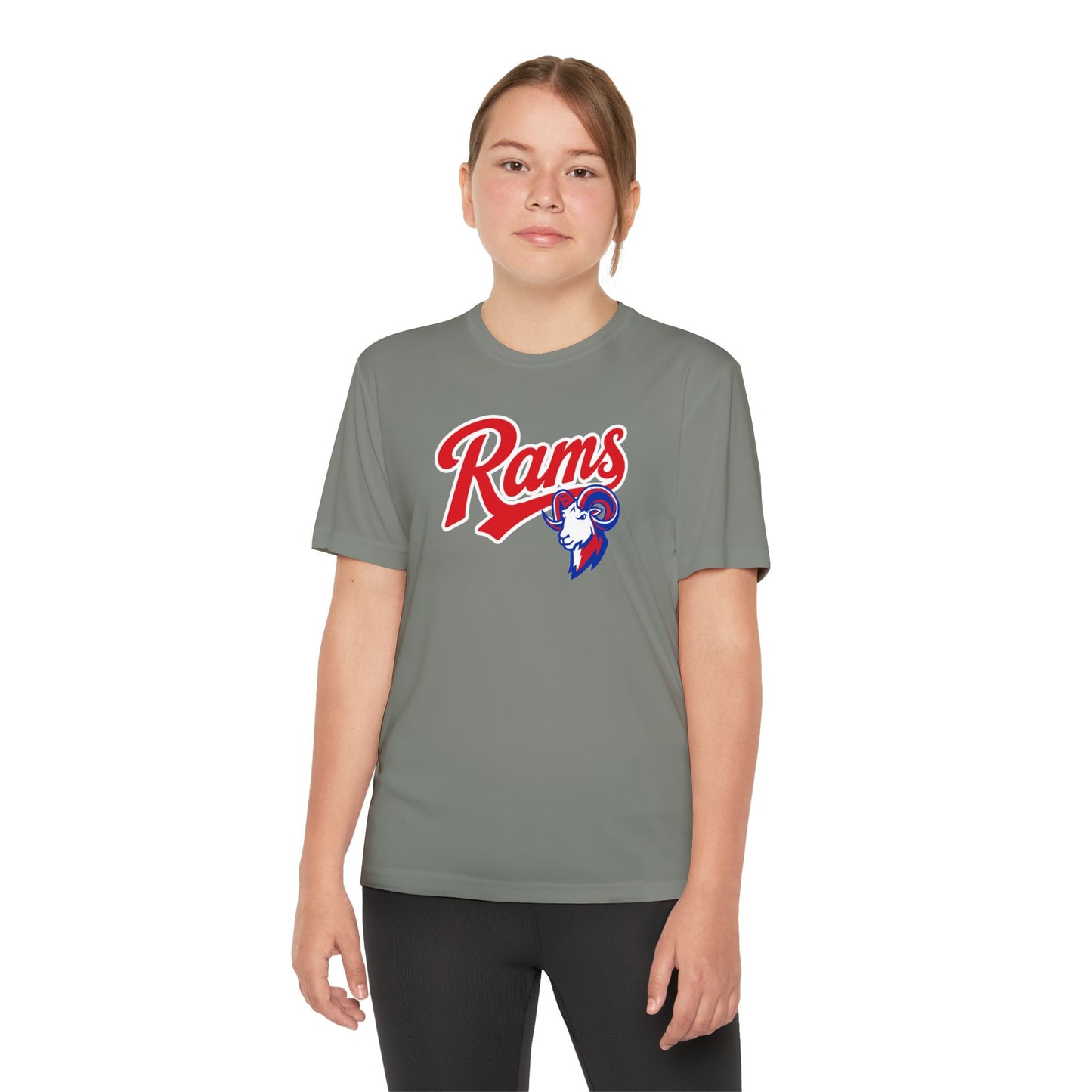 RAMS Youth Drifit — Paragould Rams Script Logo Team Shirt