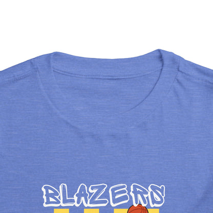 Toddler Blazers Basketball Mascot Short Sleeve Tee
