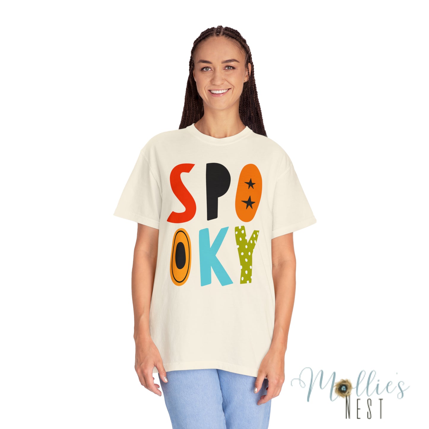 Spooky Unisex Garment-Dyed T-shirt