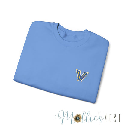 EMBROIDERED Valley View Logo. Unisex Heavy Blend™ Crewneck Sweatshirt