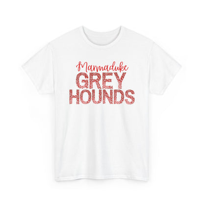 Marmaduke Greyhounds Tee. Red/Black/White