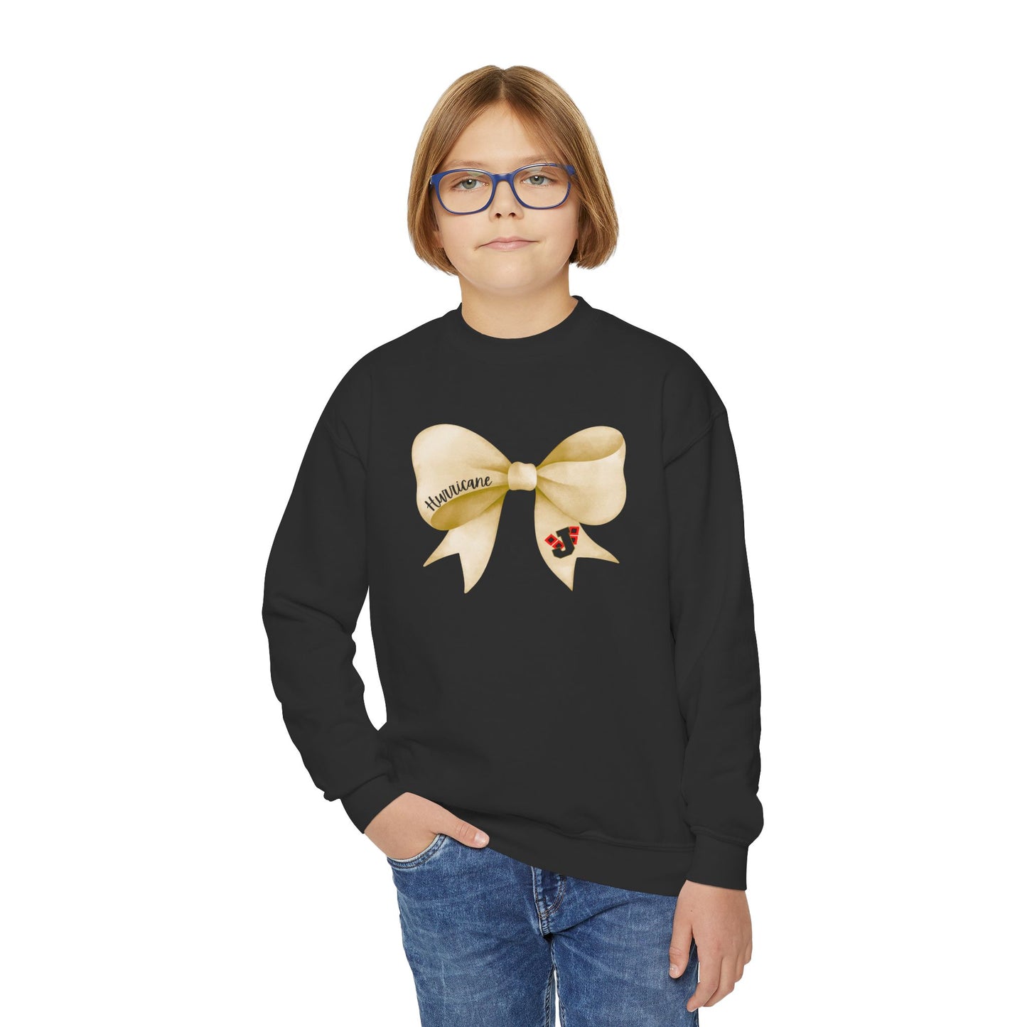YOUTH. Jonesboro Canes Bow Sweatshirt