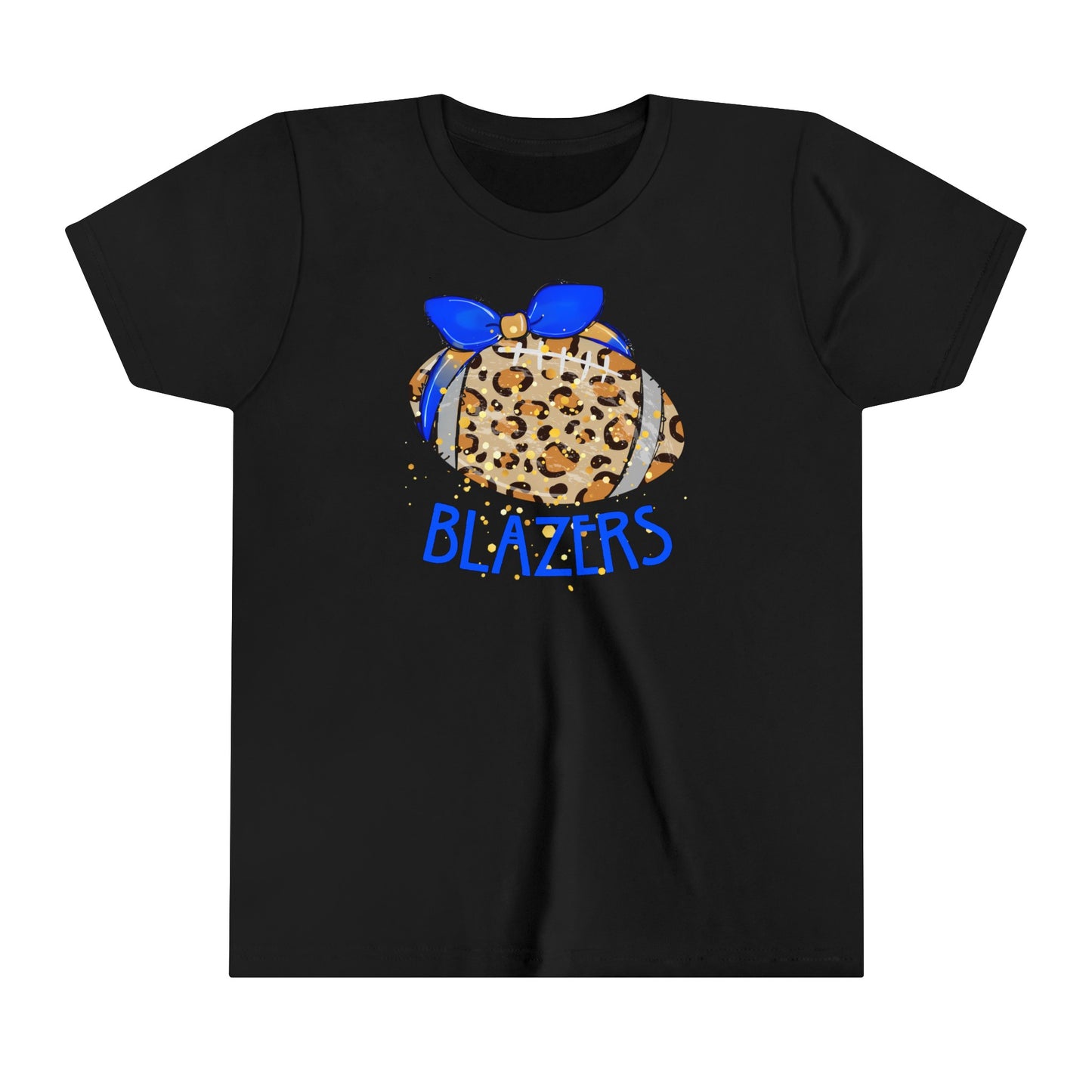 YOUTH. Leopard Blazer Football. Short Sleeve Tee