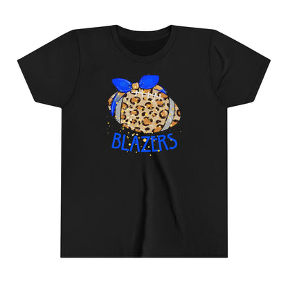 YOUTH. Leopard Blazer Football. Short Sleeve Tee