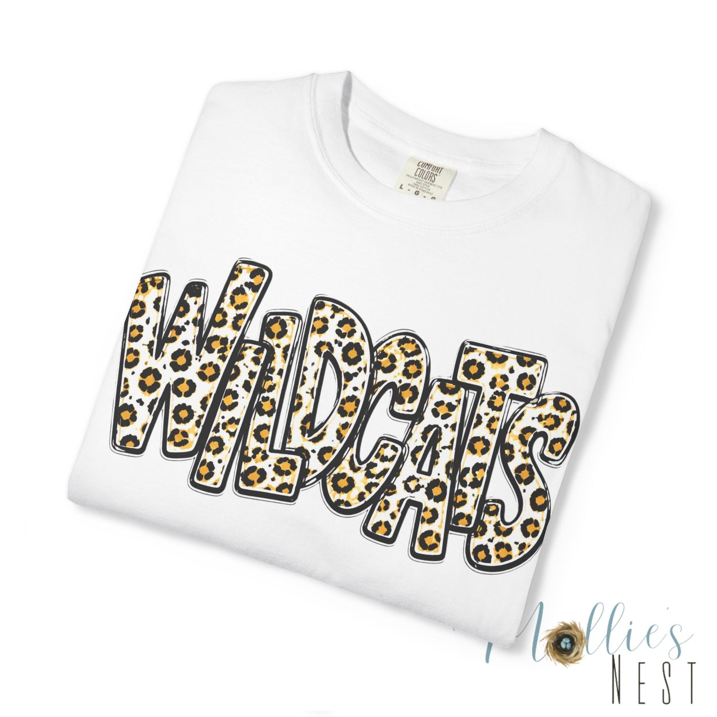 Trumann Wildcats Leopard Stacked Print T-Shirt - ADULT