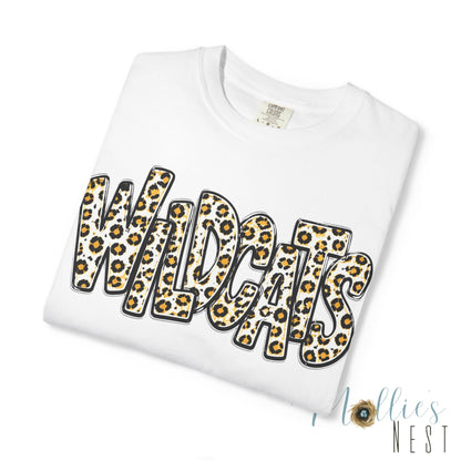 Trumann Wildcats Leopard Stacked Print T-Shirt - ADULT