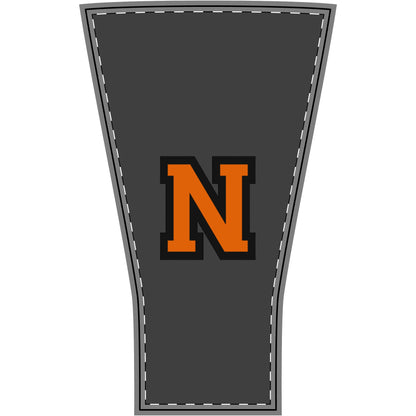 Newport Greyhounds - Gray Sports Sleeve with Orange 'N' Logo Pattern