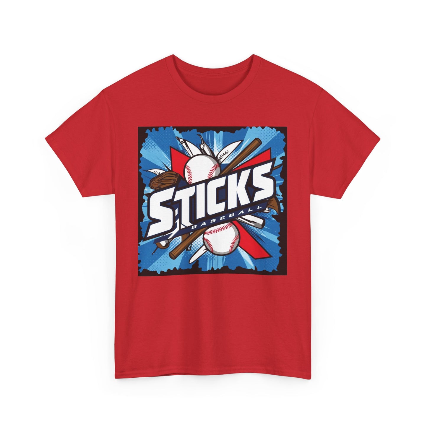STICKS Baseball Heavy Cotton Tee. STICKS 25