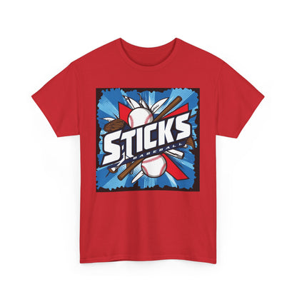 STICKS Baseball Heavy Cotton Tee. STICKS 25
