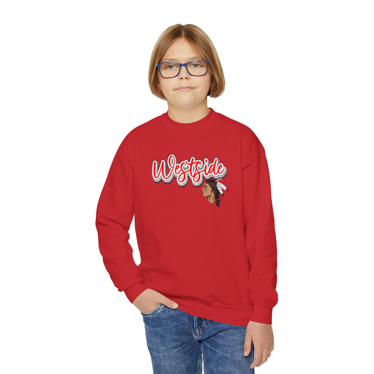 Youth Westside Warriors Logo Crewneck Sweatshirt