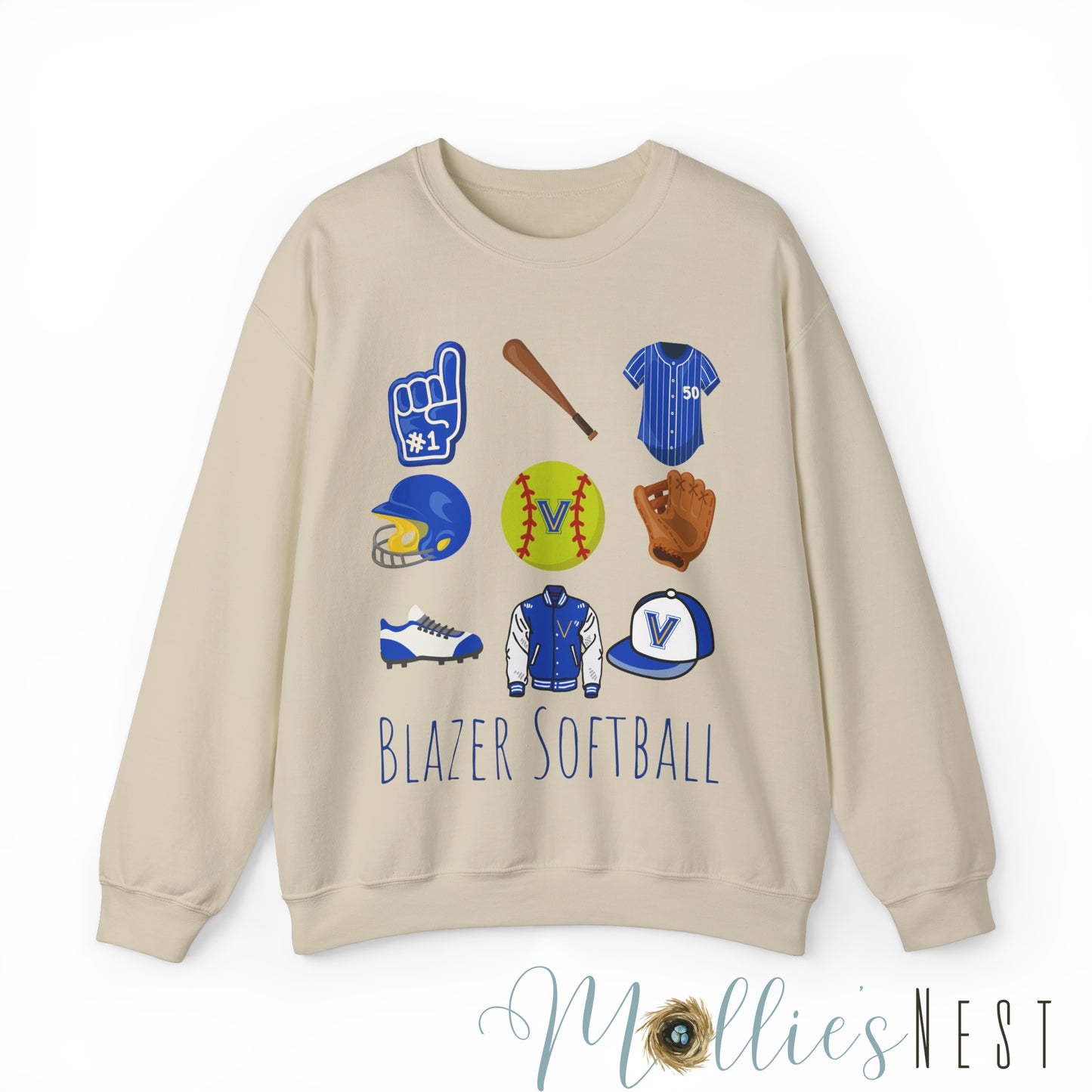 Blazer Softball Unisex Heavy Blend™ Crewneck Sweatshirt