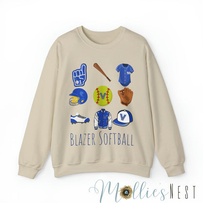 Blazer Softball Unisex Heavy Blend™ Crewneck Sweatshirt