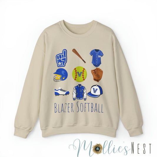 Blazer Softball Unisex Heavy Blend™ Crewneck Sweatshirt