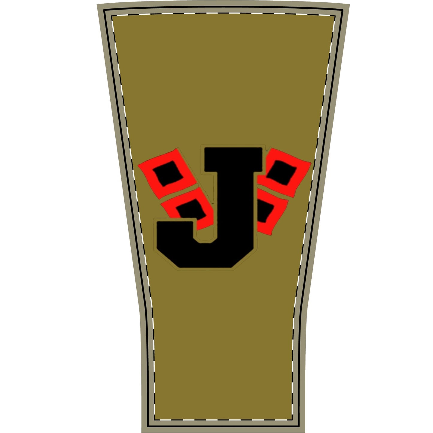 Jonesboro LOGO "J" Arm Sleeve – Red & Gold Athletic Compression Sleeve