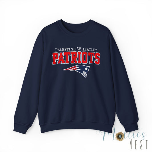 ADULT. Palestine-Wheatley Patriots Crewneck Sweatshirt
