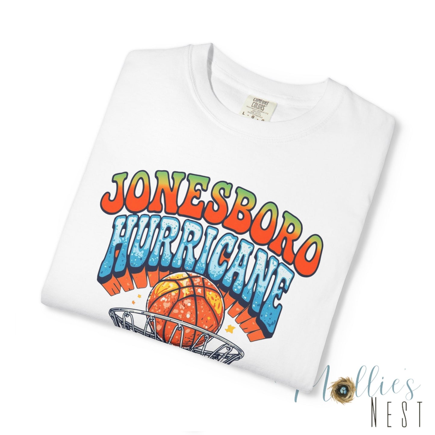 Retro Basketball Unisex T-Shirt Jonesboro Hurricane. ADULT