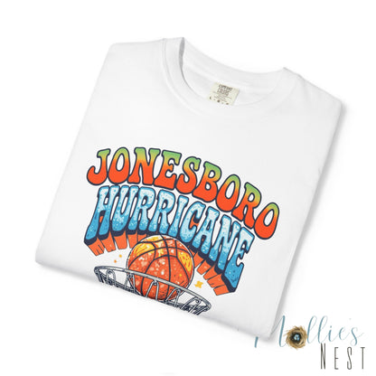 Retro Basketball Unisex T-Shirt Jonesboro Hurricane. ADULT