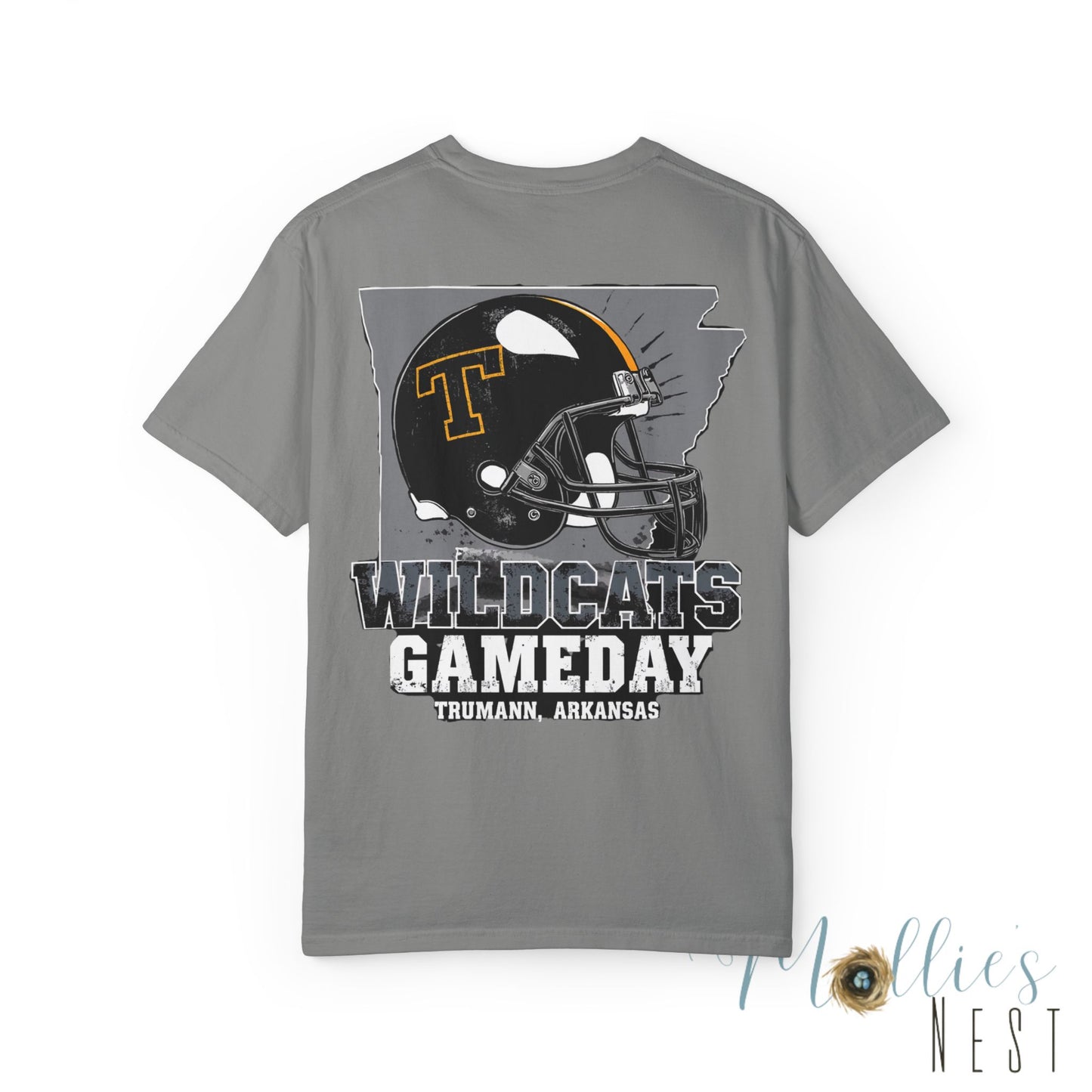 Trumann Wildcats Gameday Football T-Shirt — Arkansas Helmet Tee