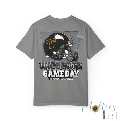 Trumann Wildcats Gameday Football T-Shirt — Arkansas Helmet Tee