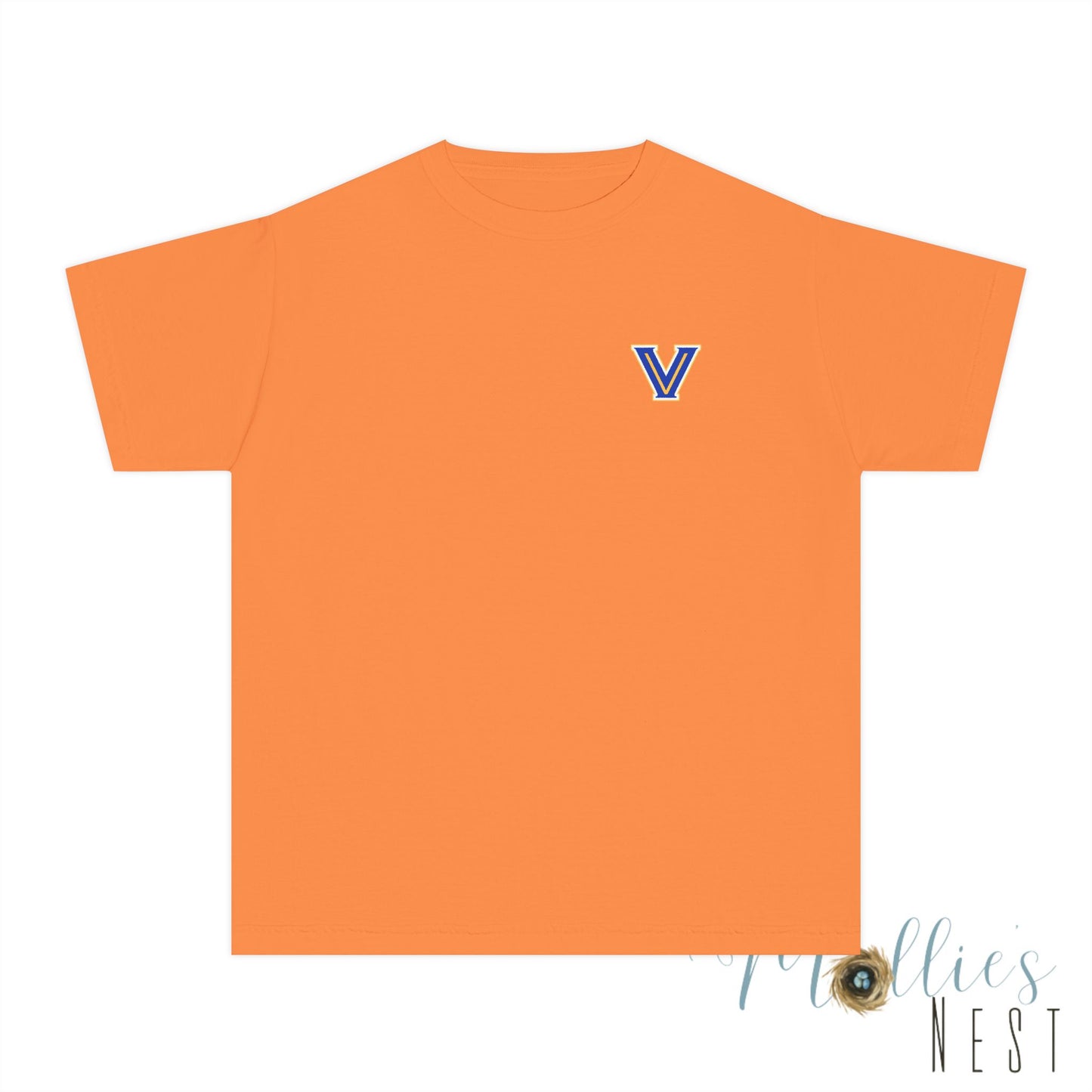 YOUTH Blazers Vin tage Logo T-Shirt — Retro Blue & Gold Team Logo T‑Shirt