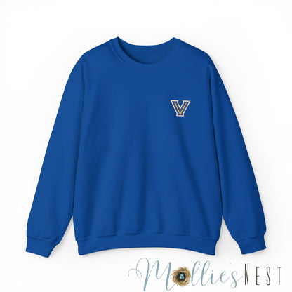 EMBROIDERED Valley View Logo. Unisex Heavy Blend™ Crewneck Sweatshirt