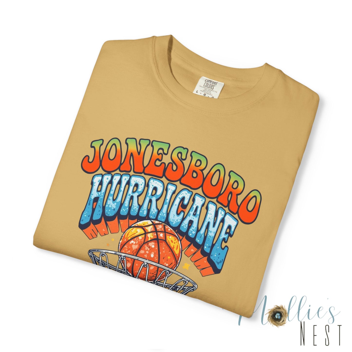 Retro Basketball Unisex T-Shirt Jonesboro Hurricane. ADULT