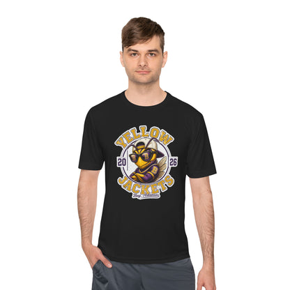ADULT. DRIFIT Yellow Jackets 2026 Mascot Tee — Moisture-Wicking Sports Shirt
