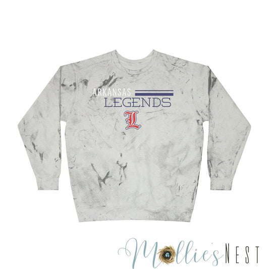 Unisex Color Blast Crewneck Sweatshirt. LEGENDS BASEBALL