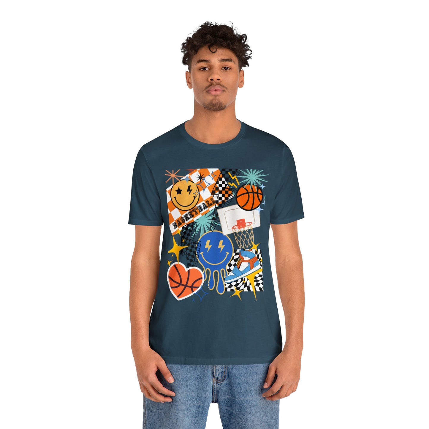 Retro basketball Unisex Jersey Short Sleeve Tee