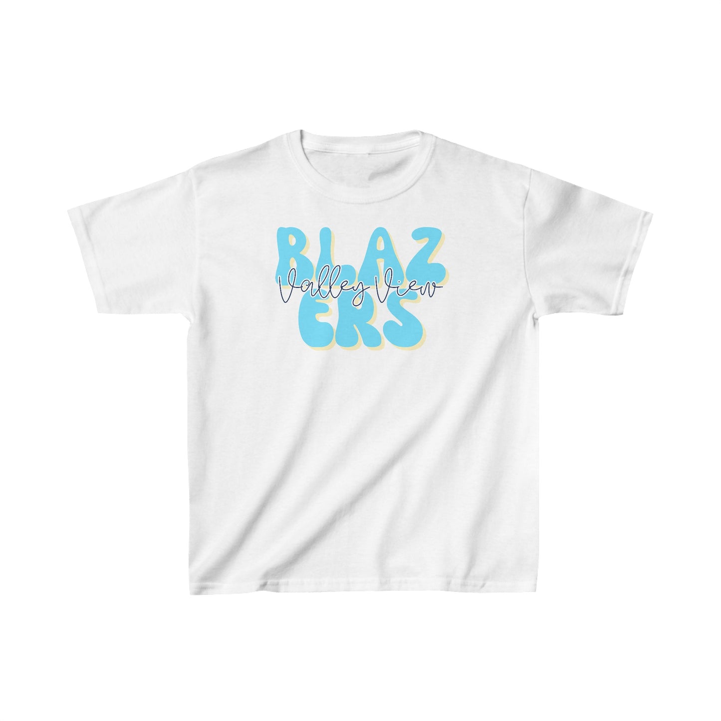 Blazers Bubble Letter. Kids Heavy Cotton™ Tee