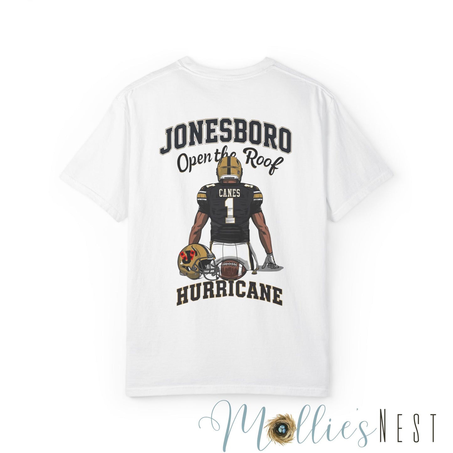 Comfort Colors Jonesboro Football. "Open the Roof"