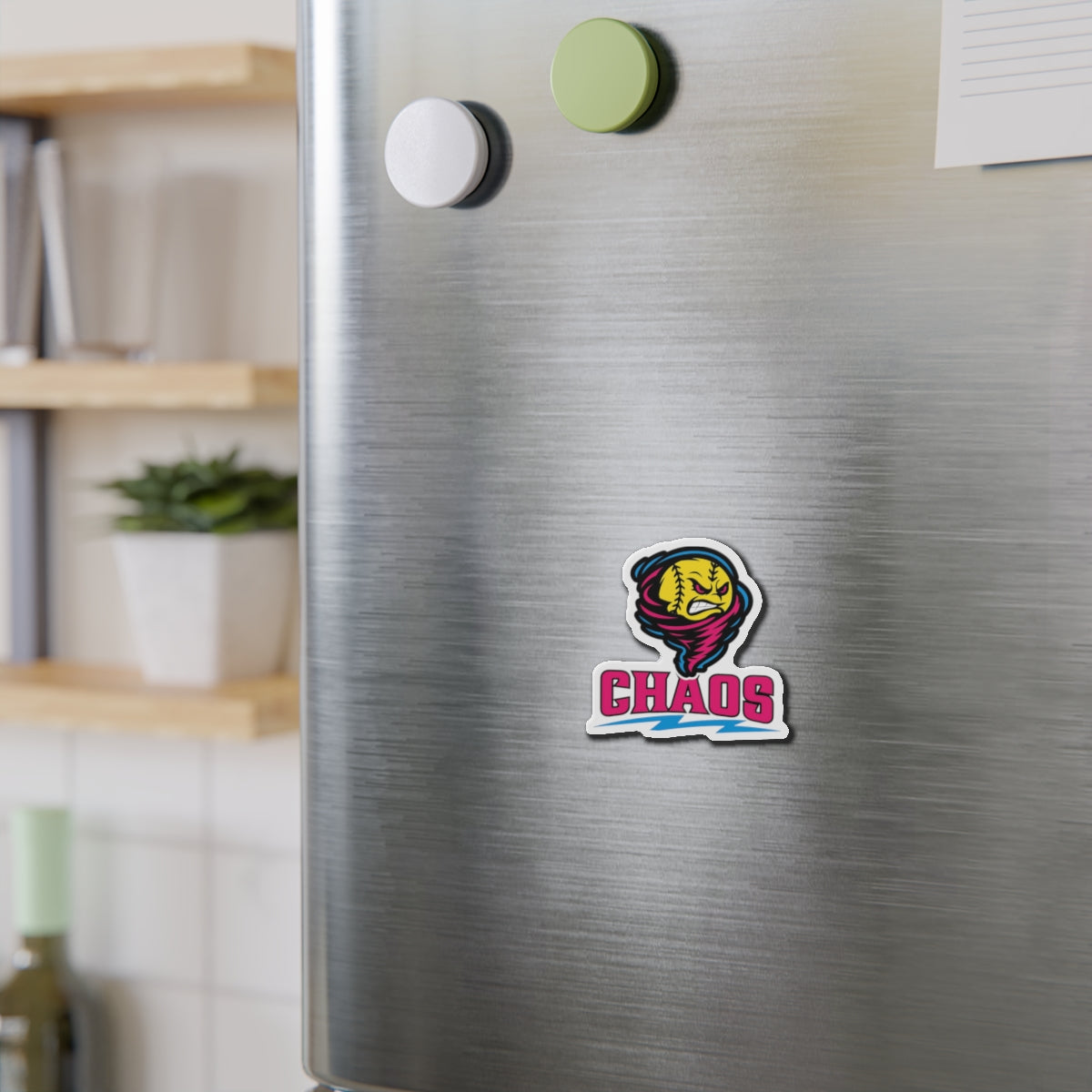Chaos Softball Logo Magnet — Die-Cut Magnet