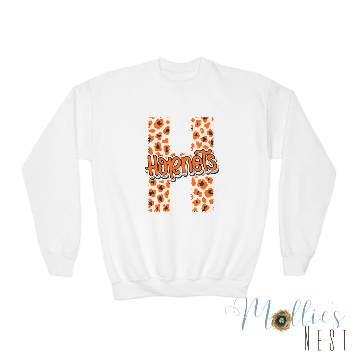 Youth Crewneck Sweatshirt – Harrisburg Hornets Leopard