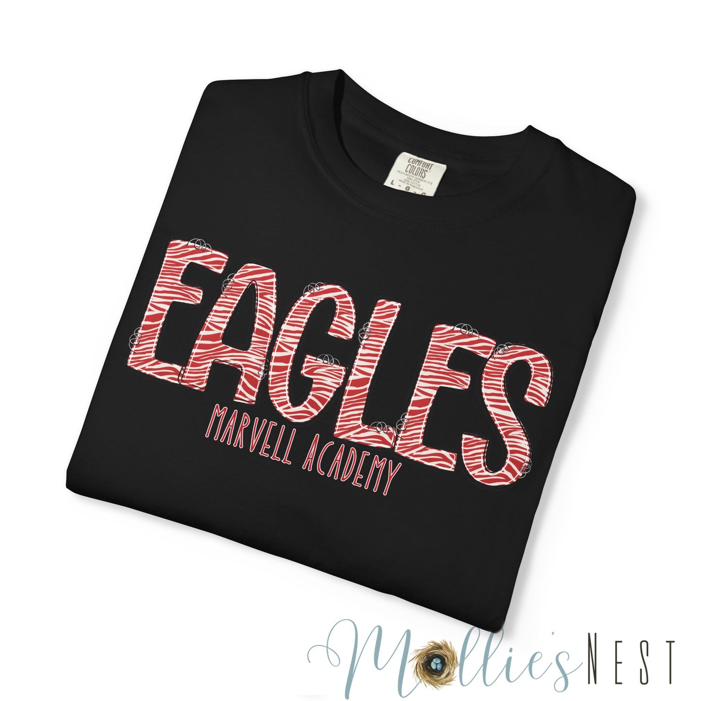 ADULT. Comfort Colors EAGLES (Marvell) Zebra Print