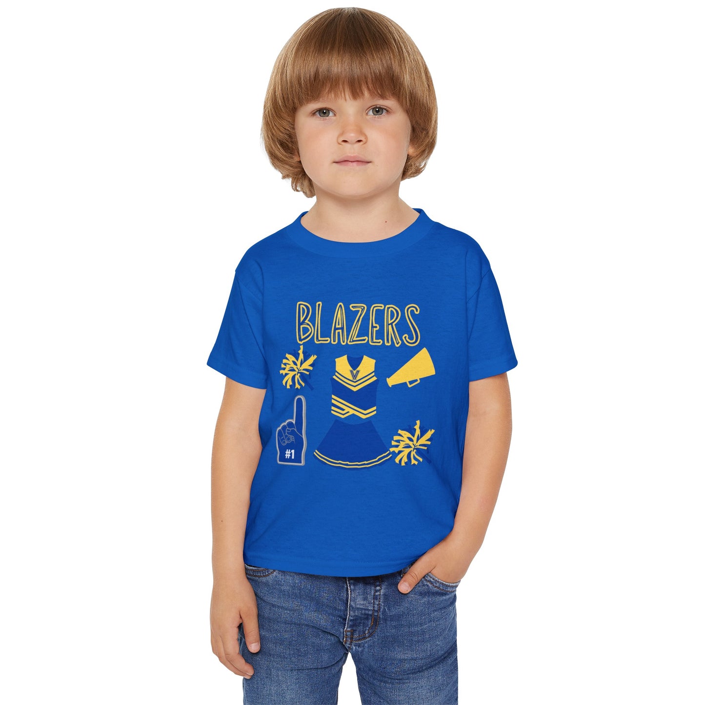 Blazers Cheer. Heavy Cotton™ Toddler T-shirt